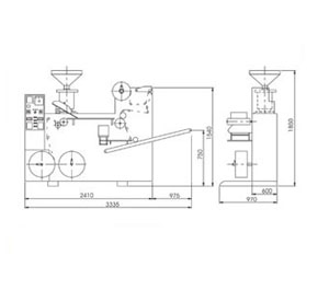 Diagram of Thermo Forming Blister Pack Machine 